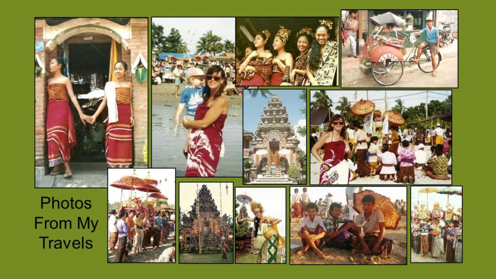 traveling photos collage