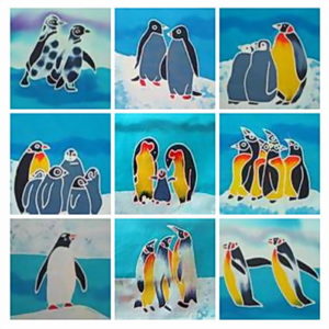 PN6INCH COLLAGE PENGUINS