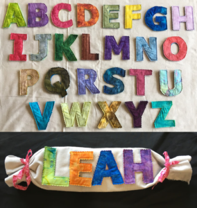 Fabric Alphabet - such a great activity for the kids! The template used is free and our picture-guided tutorial is easy to follow!